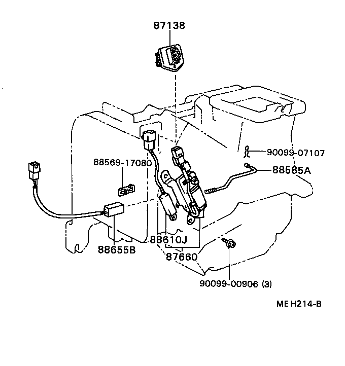 87103-16010 MOTOR SUB-ASSY, HEATER BLOWER, W/FAN product image