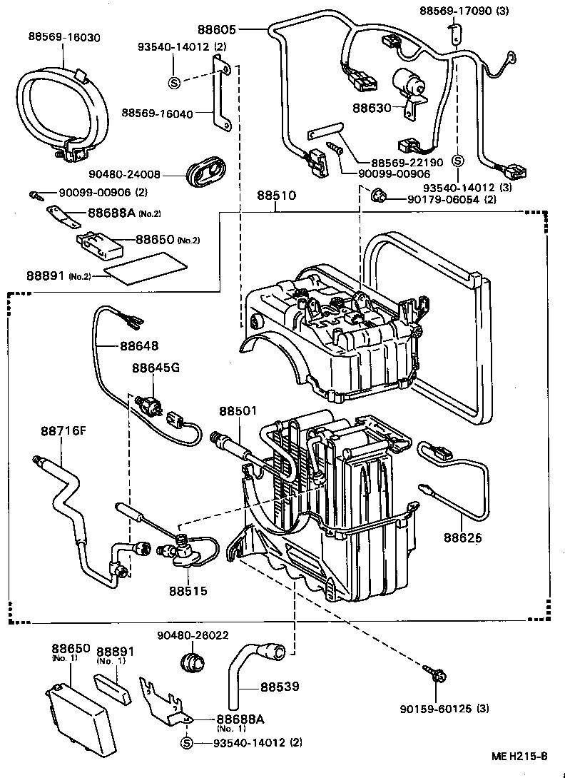 88605-16630 HARNESS SUB-ASSY, COOLER WIRING, NO.1 product image