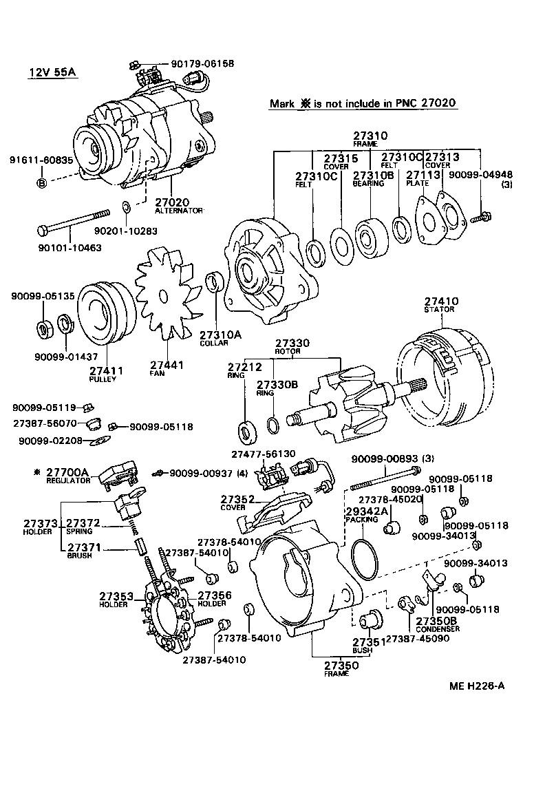 27371-44071 BRUSH, ALTERNATOR product image