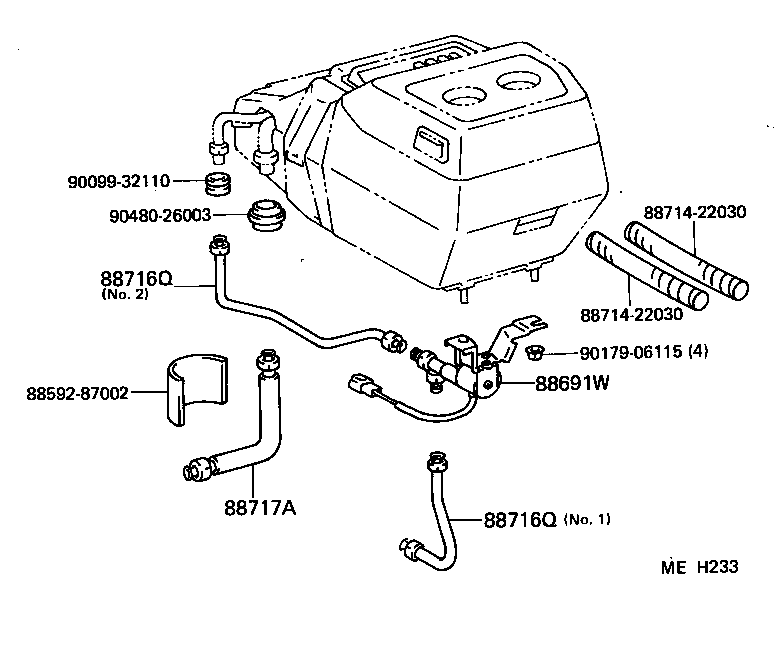 88688-94743 BRACKET, COOLER CONDENSER, NO.1 product image