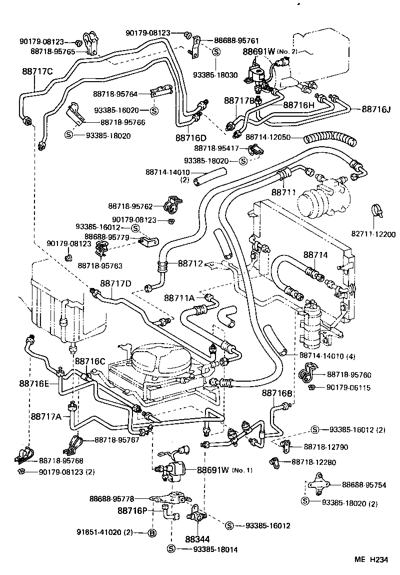 88688-94743 BRACKET, COOLER CONDENSER, NO.1 product image