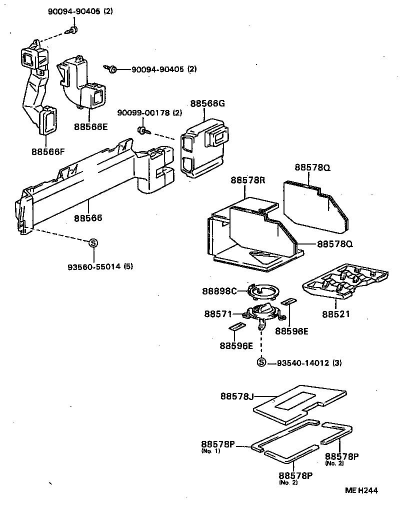 88539-20140 HOSE, COOLER UNIT DRAIN, NO.1 product image