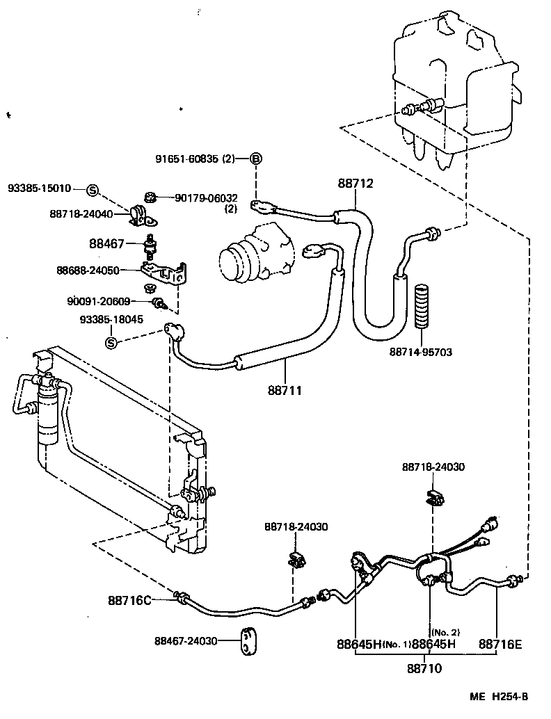 88688-24070 BRACKET, COOLER CONDENSER, NO.2 product image