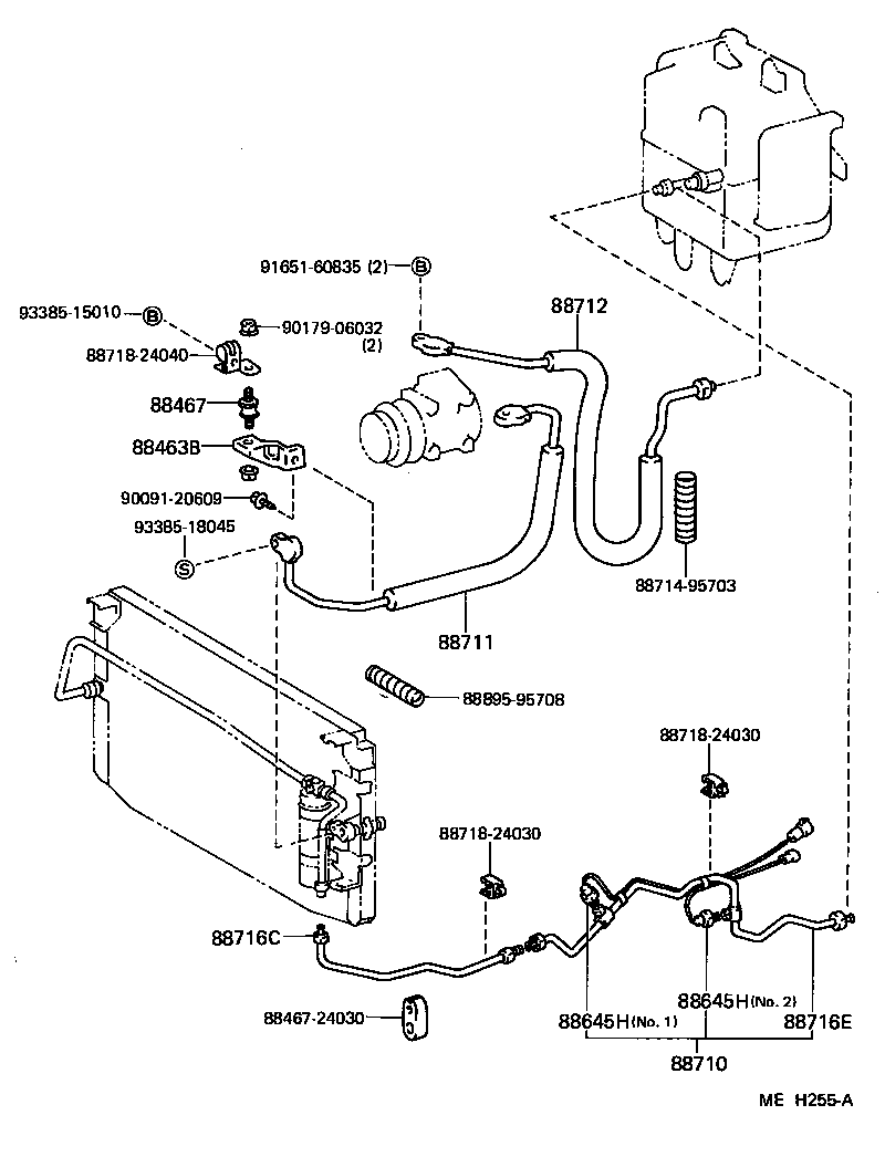 88688-24070 BRACKET, COOLER CONDENSER, NO.2 product image