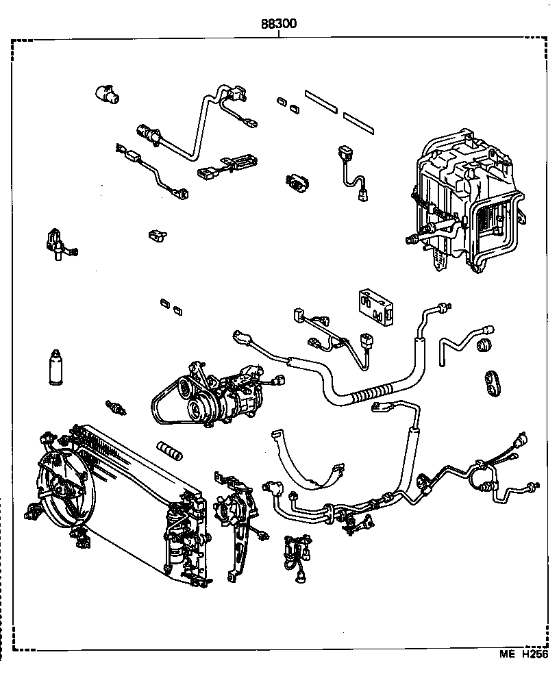 88830-14231 AIR CONDITIONER & ACCESSORY SUB-ASSY, NO.2 product image