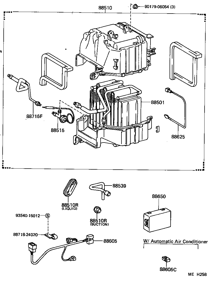 88539-24031 HOSE, COOLER UNIT DRAIN, NO.1 product image