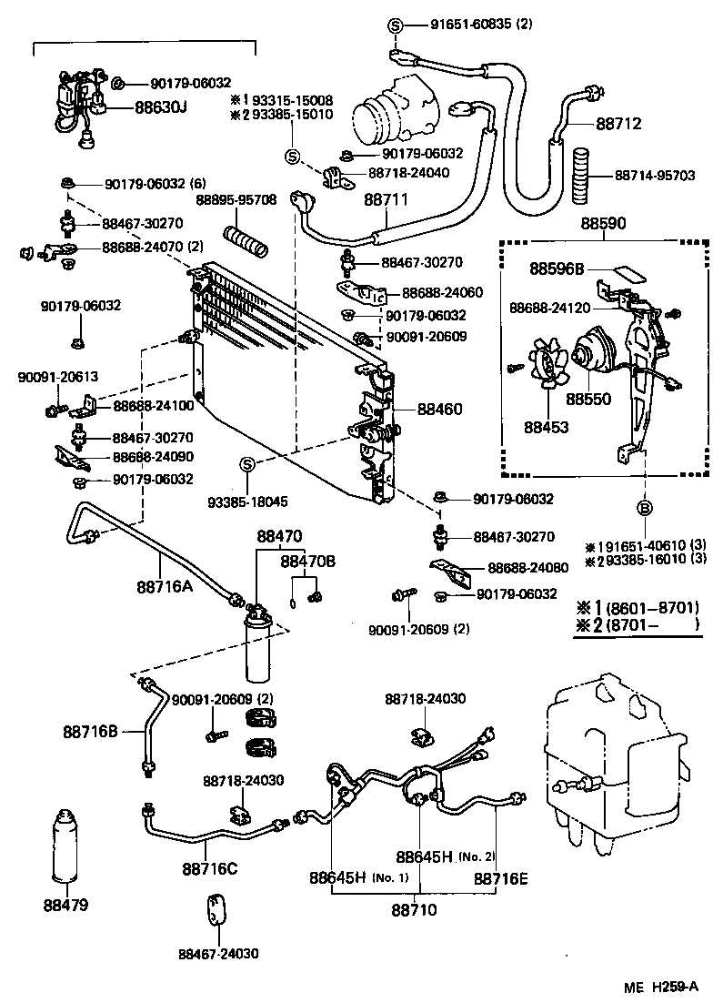 88463-24050 BRACKET, COOLER CONDENSER, NO.1 product image