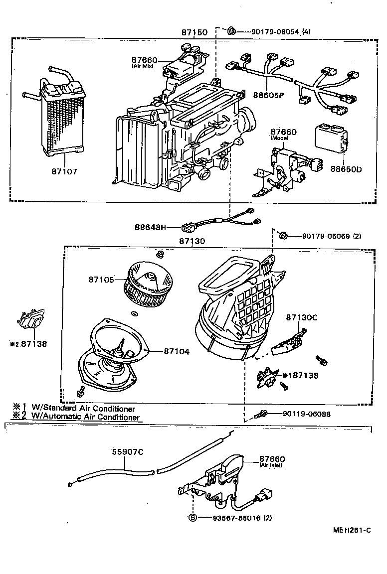 87130-20150 BLOWER ASSY, HEATER, FRONT product image