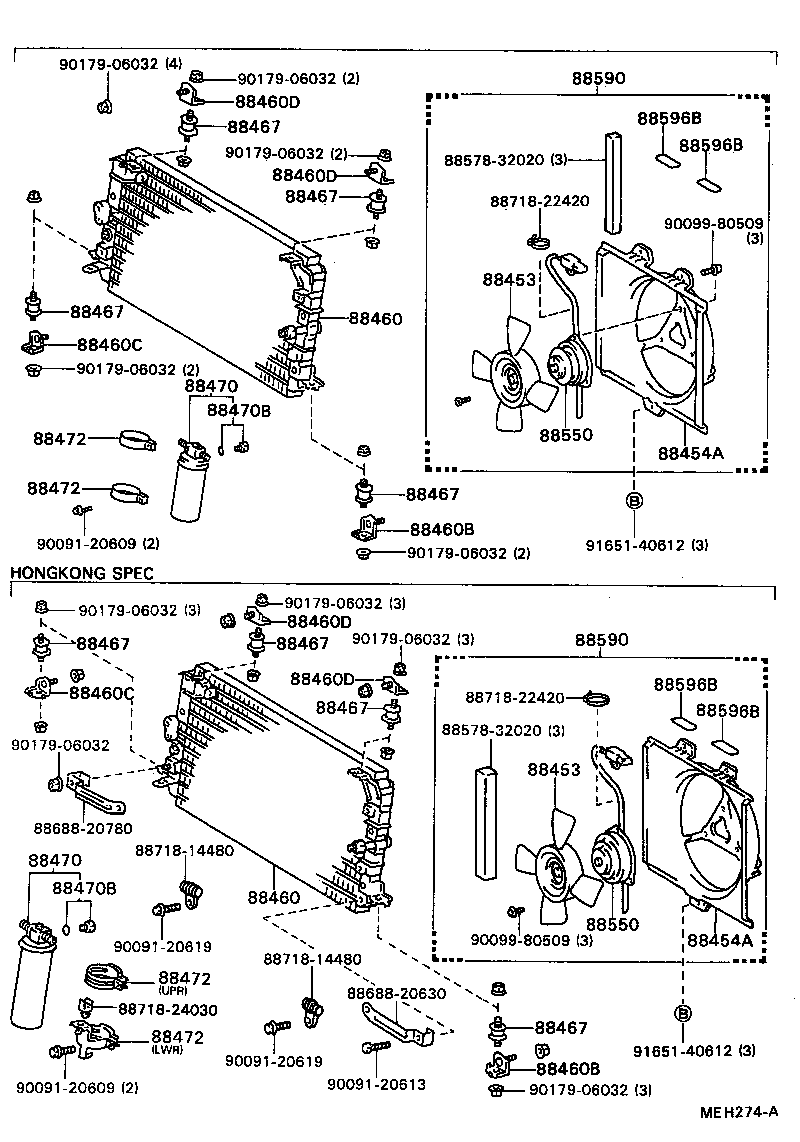 88472-20030 BRACKET, RECEIVER TANK, NO.1 product image