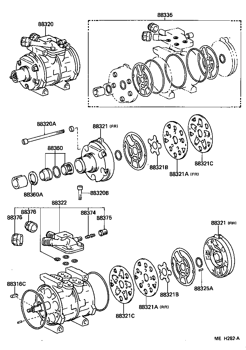 88320-27070 COMPRESSOR ASSY, COOLER product image