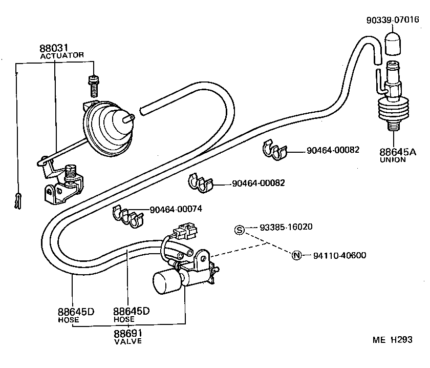 88690-60010 VALVE, MAGNET (FOR IDLE UP DEVICE) product image