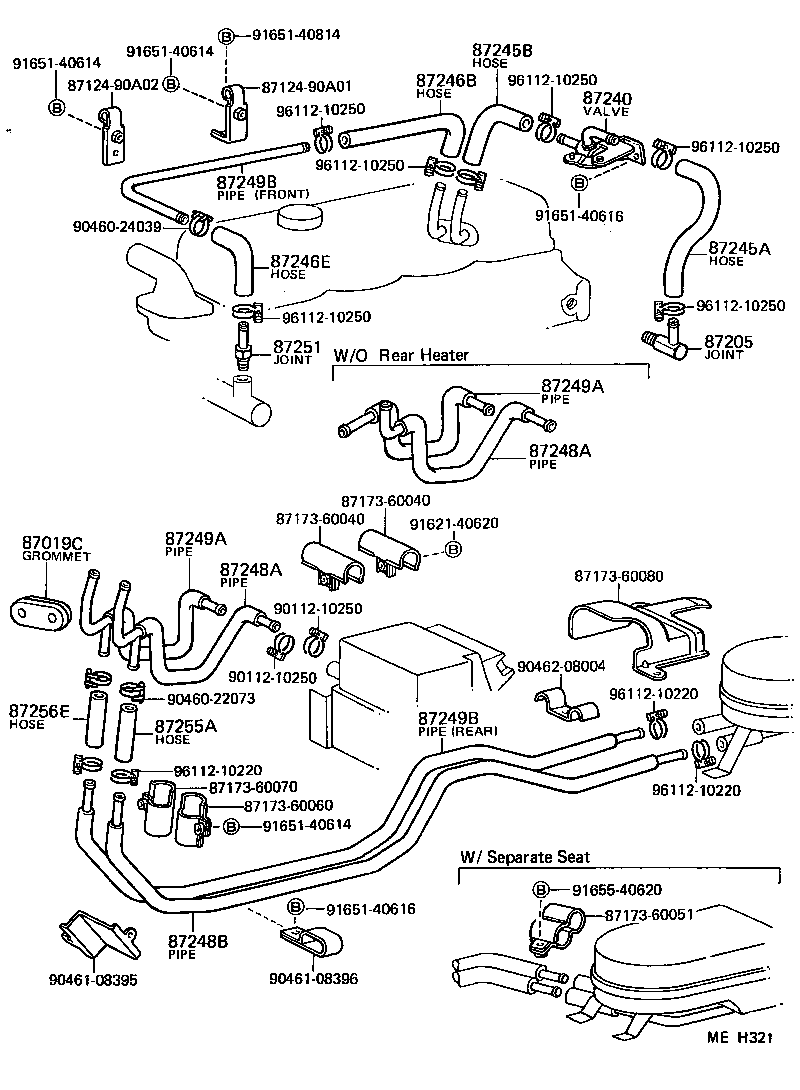 87240-60010 VALVE ASSY, HEATER WATER product image