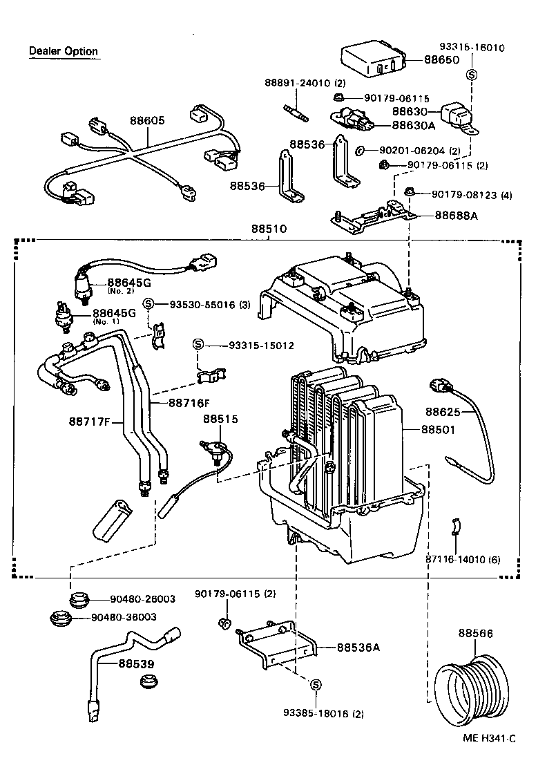 88510-90F02 UNIT ASSY, COOLER product image