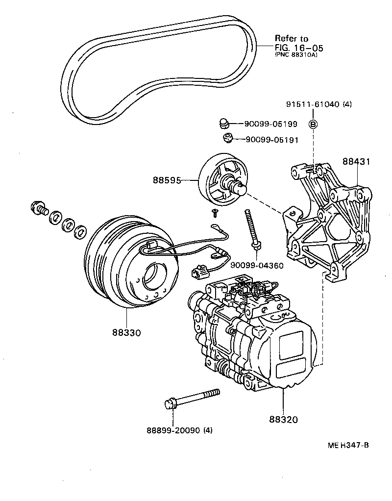 88320-16070 COMPRESSOR ASSY, COOLER product image