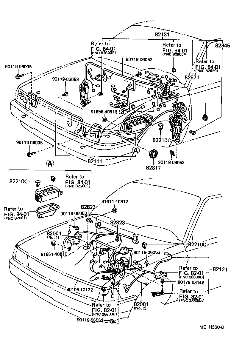 Toyota 82161-16410 WIRE, FLOOR