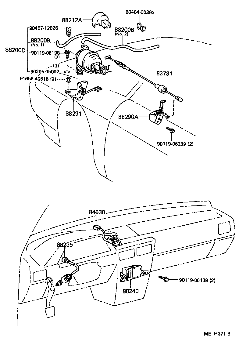 Toyota 90447-04098 HOSE, CRUISE CONTROL VACUUM