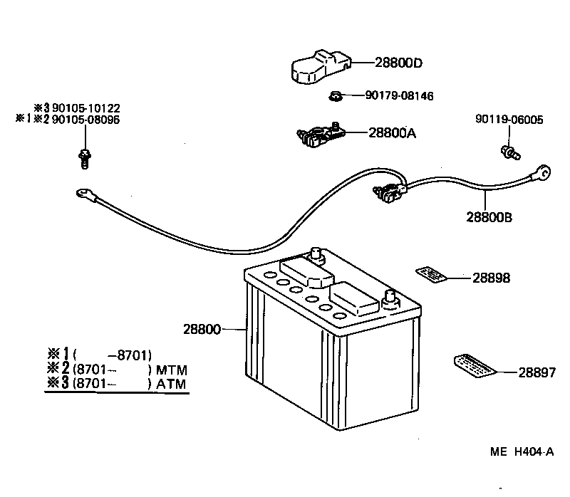 82123-32100 CABLE, BATTERY TO GROUND product image