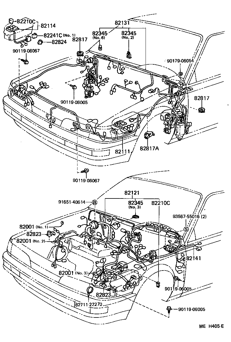 Toyota 82181-32040 WIRE, LUGGAGE ROOM, NO.1
