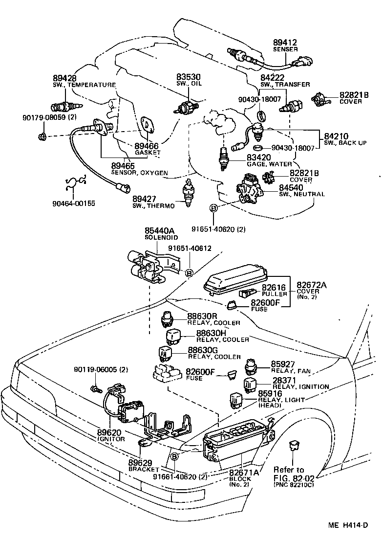 Toyota 82672-32260 COVER, JUNCTION BLOCK