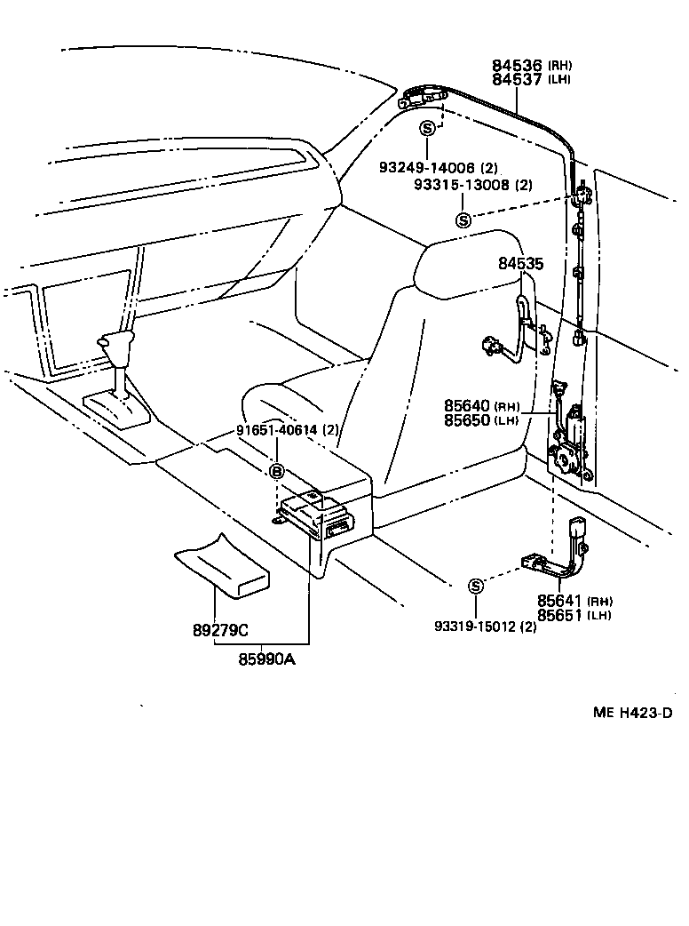 85990-32012 COMPUTER ASSY, SEAT BELT WARNING (FOR PASSIVE BELT) product image