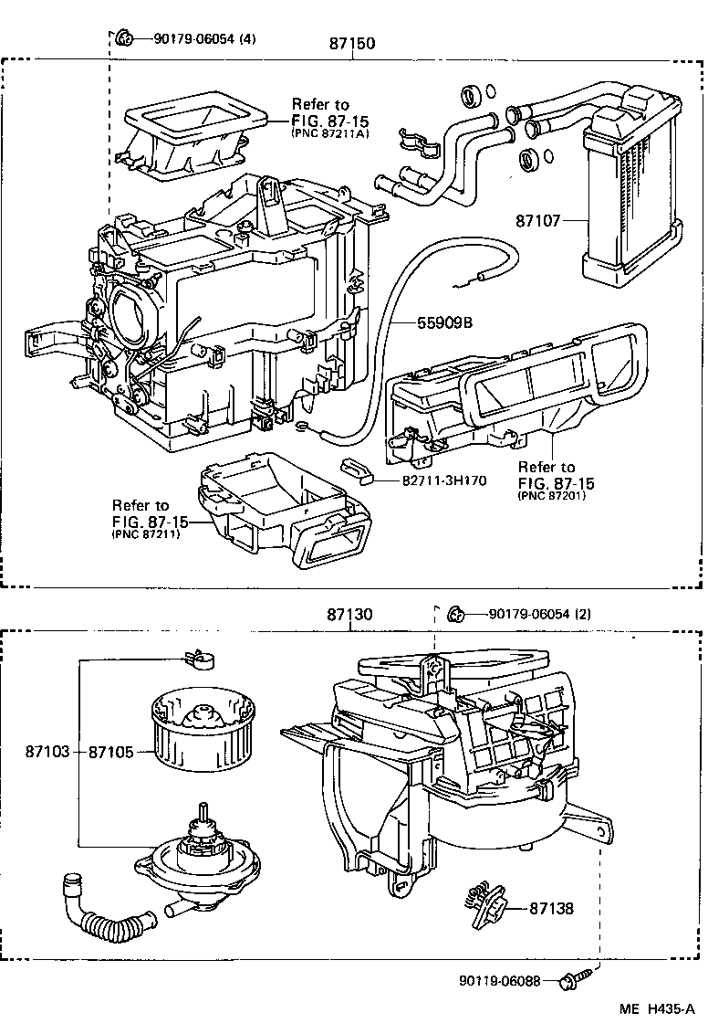 Toyota 87150-32120 RADIATOR ASSY, HEATER