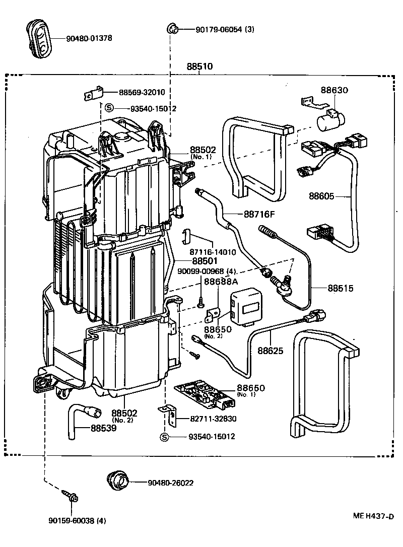 Toyota 88510-32300 UNIT ASSY, COOLER