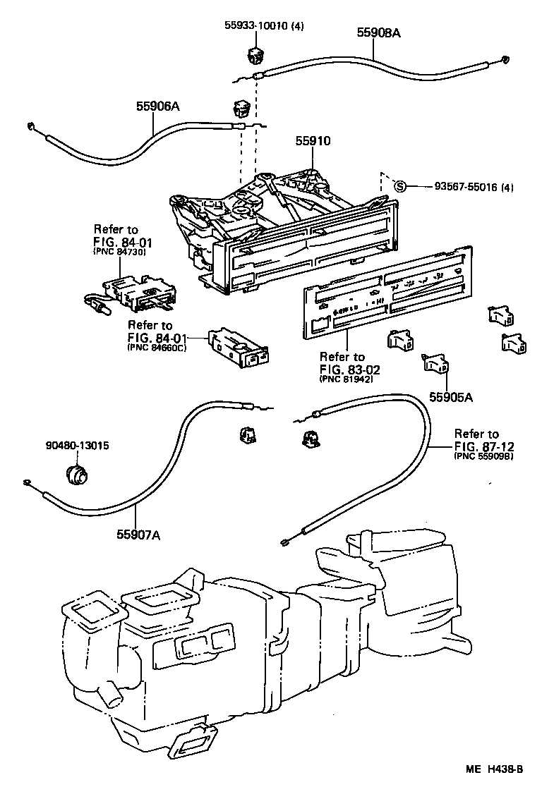 Toyota 55900-32130 CONTROL ASSY, AIR CONDITIONER