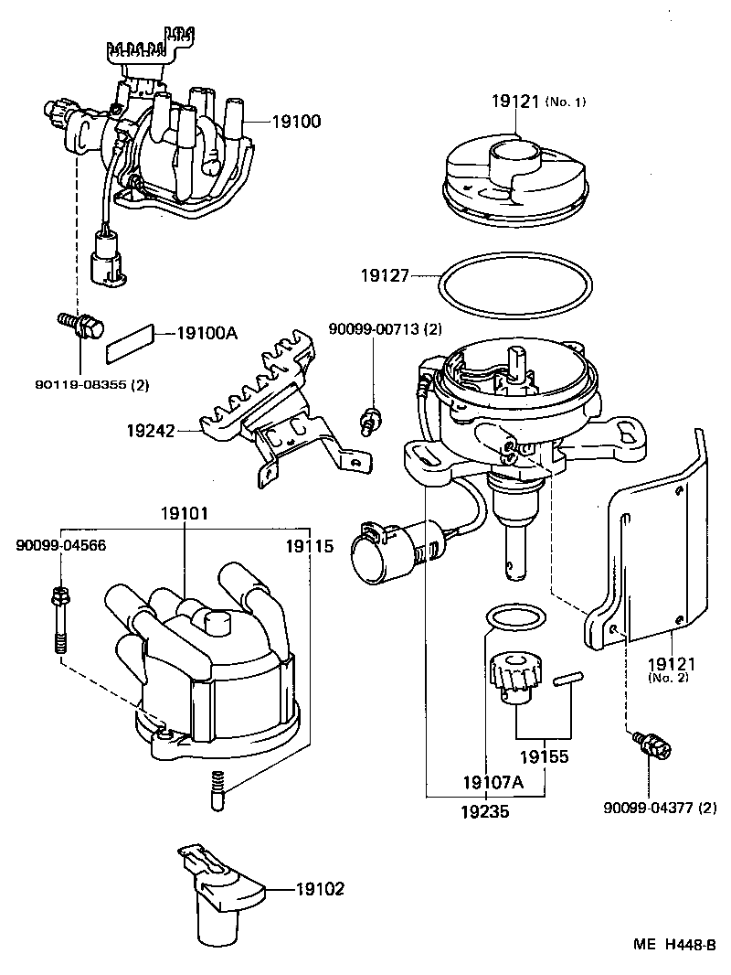 19101-16150 CAP SUB-ASSY, DISTRIBUTOR product image