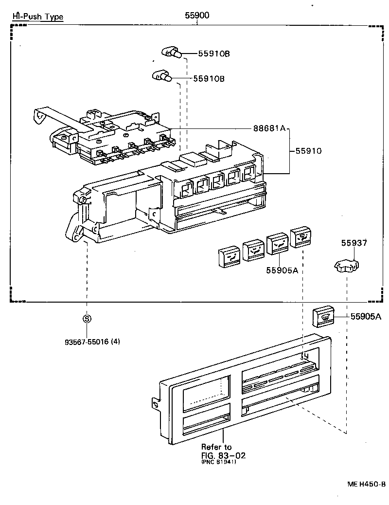 55085-22150 DUCT, AIR, SIDE NO.1 RH product image