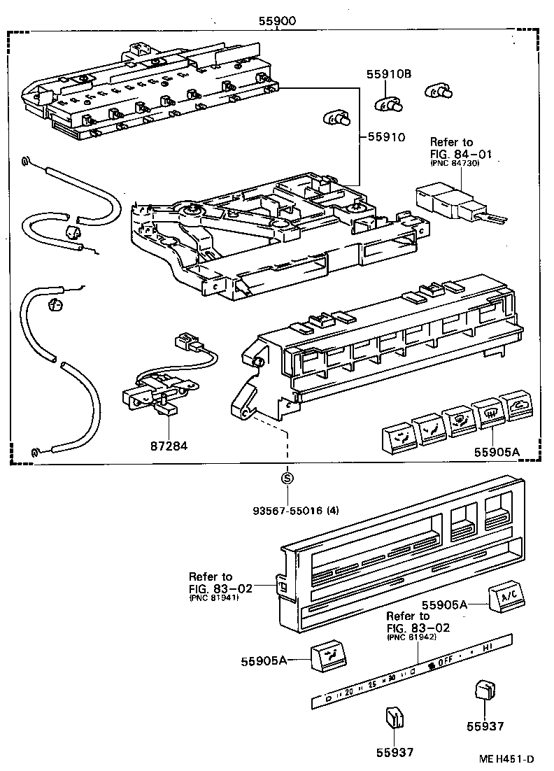 55085-22150 DUCT, AIR, SIDE NO.1 RH product image