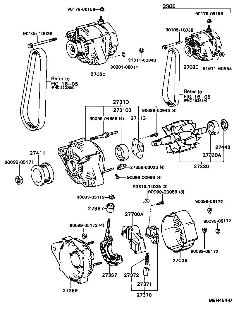 27060-62030 ALTERNATOR ASSY product image