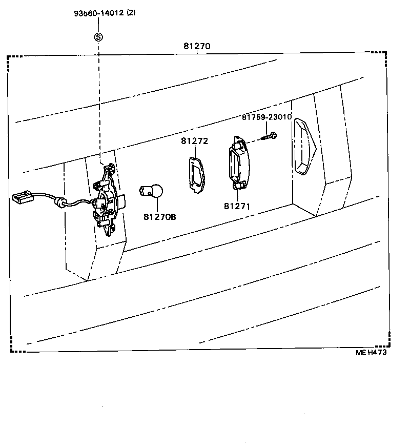 81690-32080 LAMP ASSY, LICENSE PLATE product image