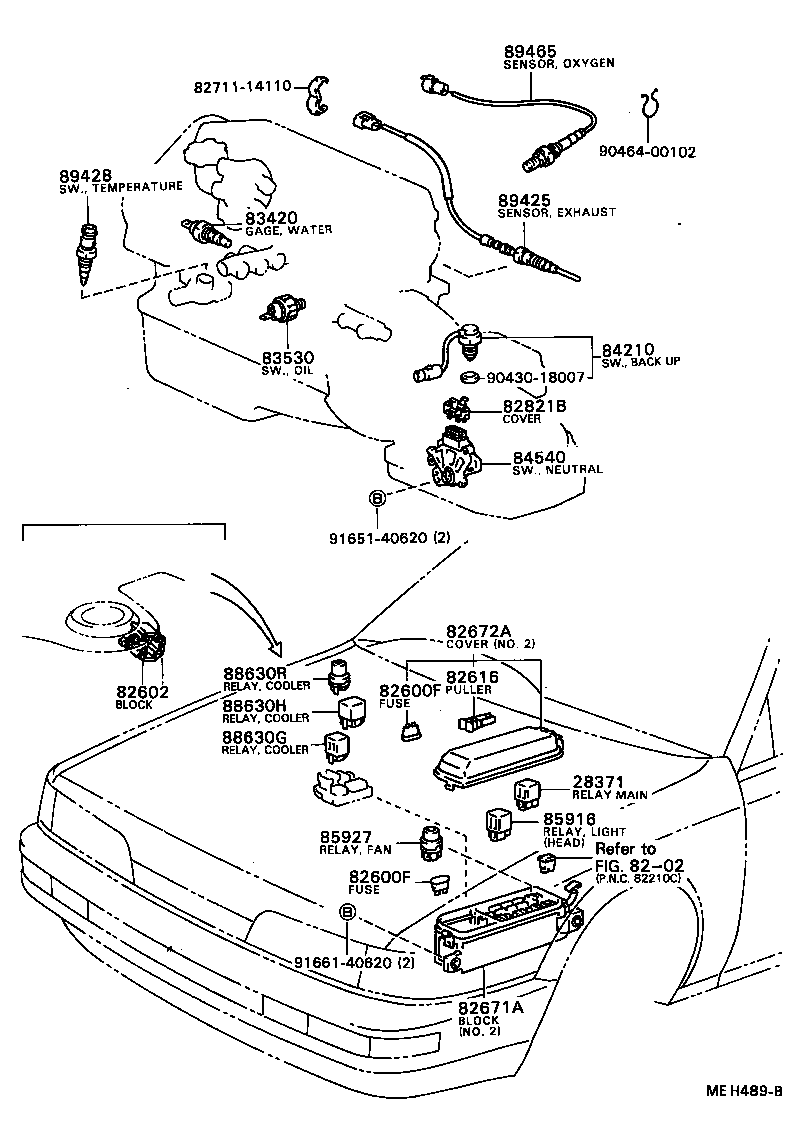 84140-32090 SWITCH ASSY, HEADLAMP DIMMER product image