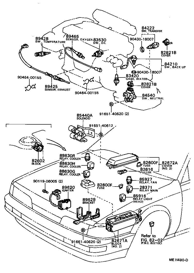 84140-32090 SWITCH ASSY, HEADLAMP DIMMER product image