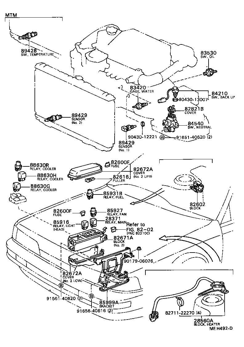 84140-32090 SWITCH ASSY, HEADLAMP DIMMER product image