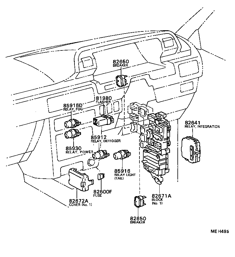 84140-32090 SWITCH ASSY, HEADLAMP DIMMER product image