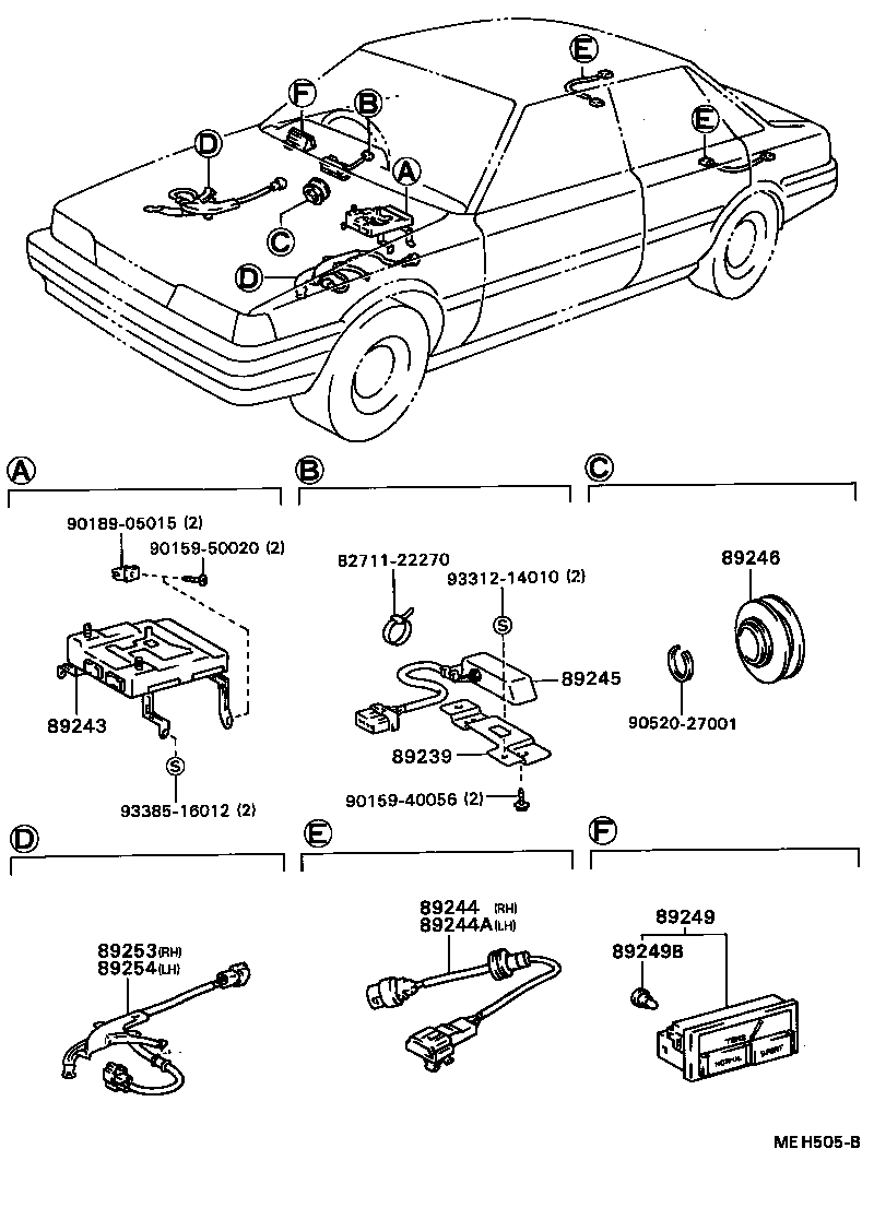 89245-32010 SENSOR, STEERING product image