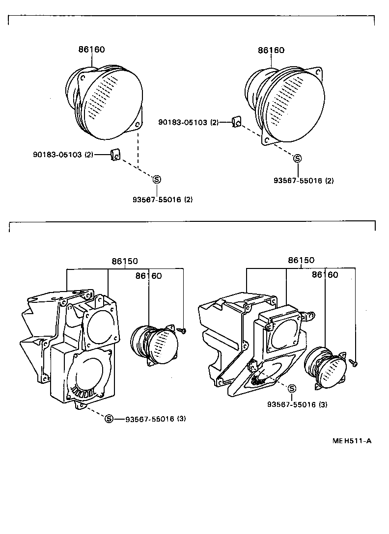 86160-32030 SPEAKER ASSY, REAR product image