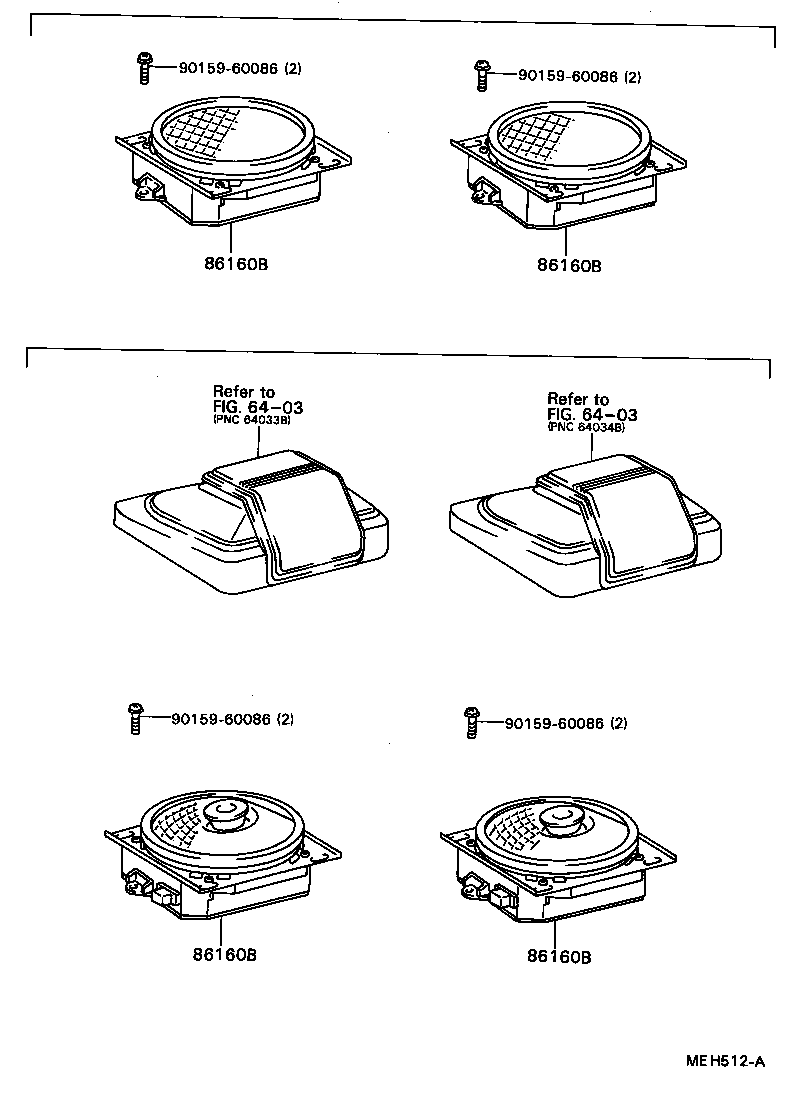 86160-32030 SPEAKER ASSY, REAR product image