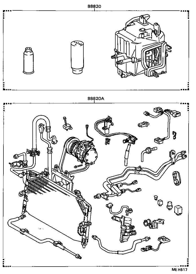 88830-32300 AIR CONDITIONER & ACCESSORY SUB-ASSY, NO.2 product image