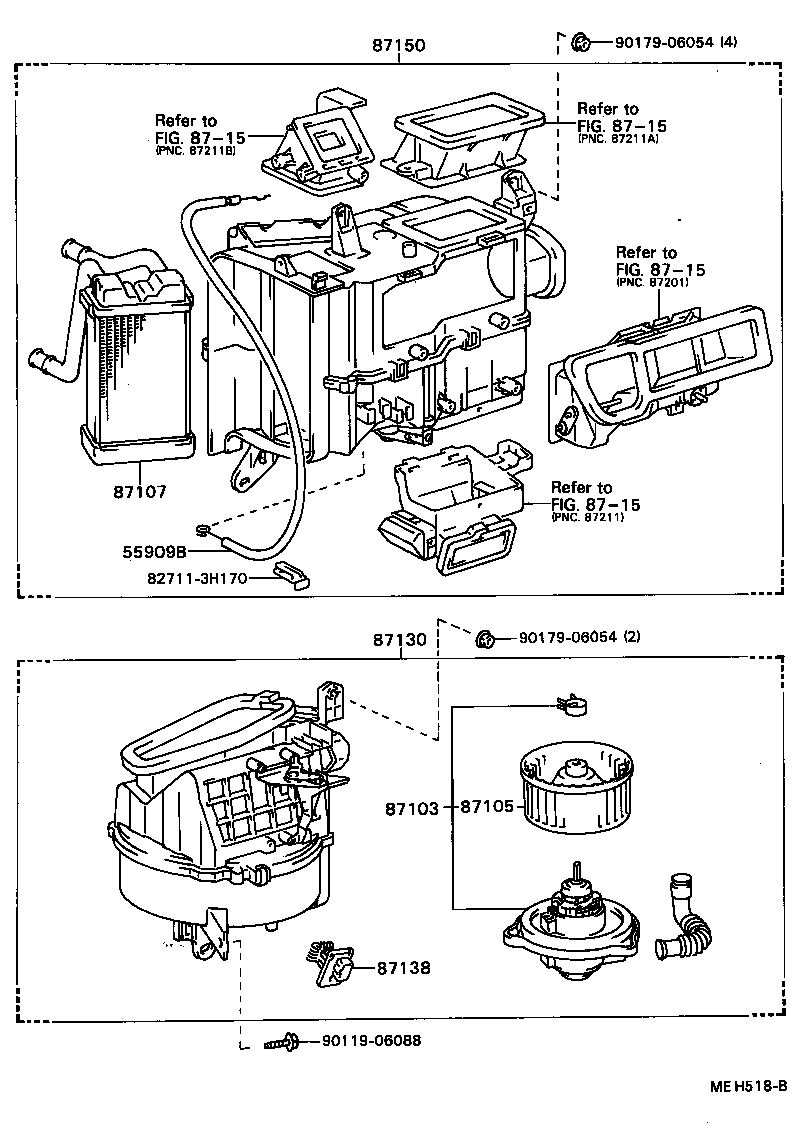 87150-32110 RADIATOR ASSY, HEATER product image