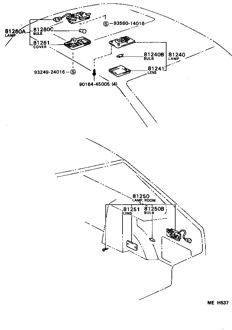 81250-01010-P8 LAMP ASSY, ROOM, NO.2 product image