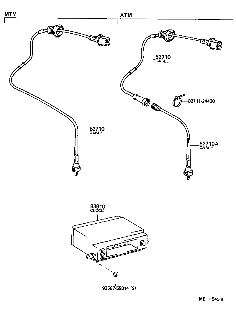 Toyota 83132-02010 CASE, COMBINATION METER