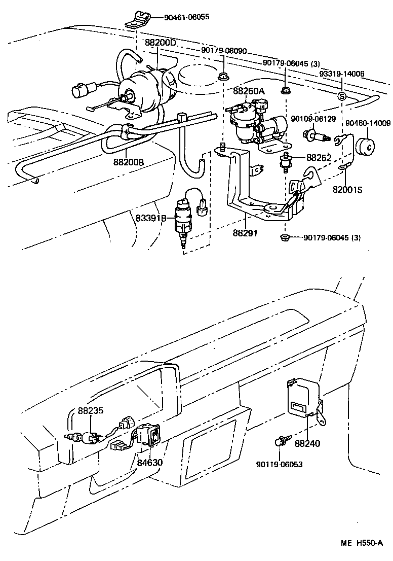 Toyota 88283-02010 HOSE, CRUISE CONTROL VACUUM