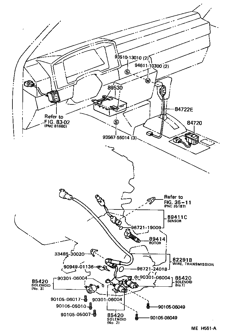 Toyota 85420-12020 SOLENOID ASSY, TRANSMISSION