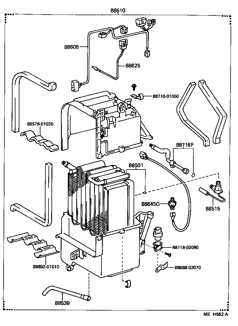 Toyota 88510-01011 UNIT ASSY, COOLER