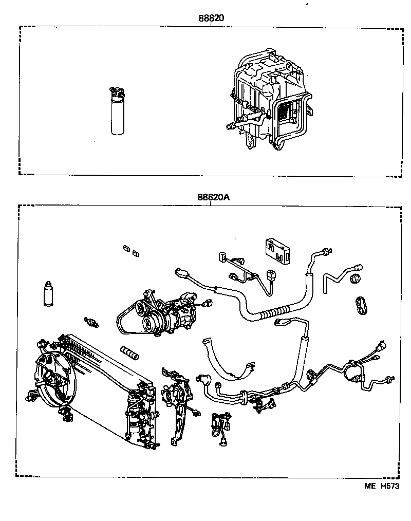 88830-14231 AIR CONDITIONER & ACCESSORY SUB-ASSY, NO.2 product image