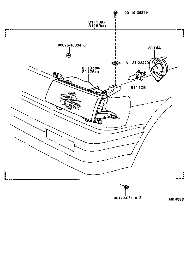 81110-80418 HEADLAMP ASSY, RH product image