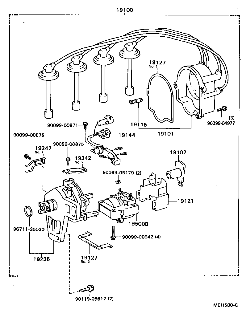 19040-74030 DISTRIBUTOR ASSY product image