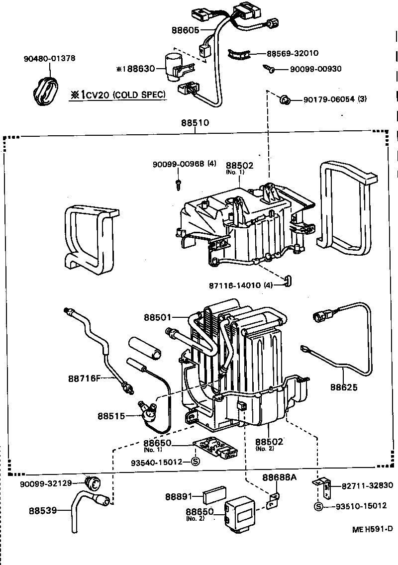 88510-32270 UNIT ASSY, COOLER product image